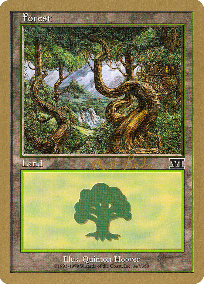 Forest (ml347b) (Matt Linde) [World Championship Decks 1999] | Sanctuary Gaming
