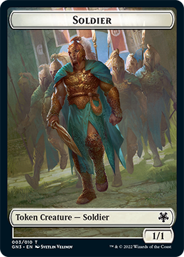 Soldier // Elf Warrior Double-Sided Token [Game Night: Free-for-All Tokens] | Sanctuary Gaming