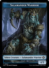Salamander Warrior // Treasure Double-Sided Token [The Lost Caverns of Ixalan Commander Tokens] | Sanctuary Gaming