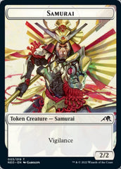 Samurai // Mechtitan Double-sided Token [Kamigawa: Neon Dynasty Tokens] | Sanctuary Gaming