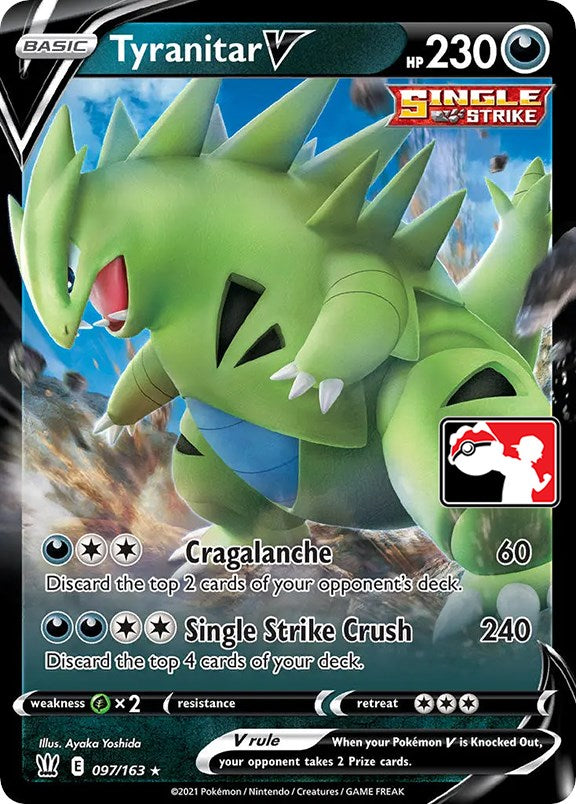 Tyranitar V (097/163) [Prize Pack Series One] | Sanctuary Gaming