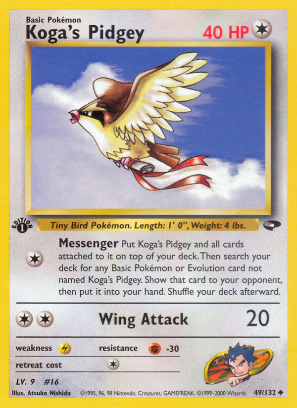 Koga's Pidgey (49/132) [Gym Challenge 1st Edition] | Sanctuary Gaming