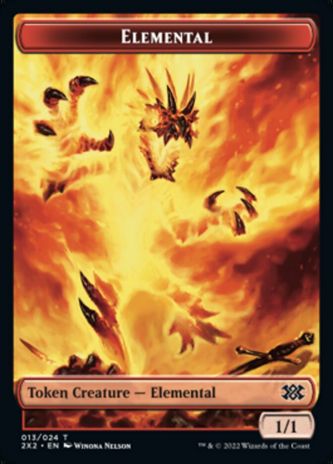 Elemental // Spirit Double-sided Token [Double Masters 2022 Tokens] | Sanctuary Gaming