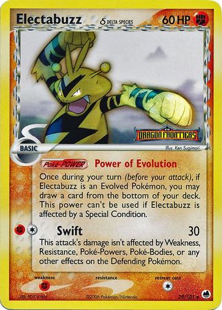 Electabuzz (29/101) (Delta Species) (Stamped) [EX: Dragon Frontiers] | Sanctuary Gaming