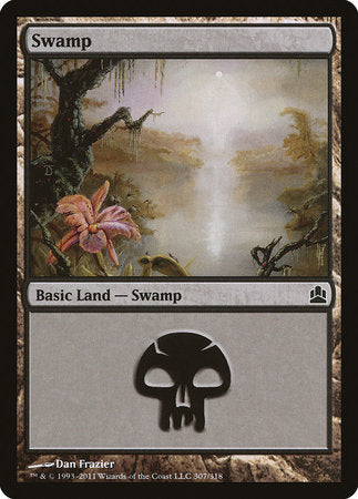 Swamp (307) [Commander 2011] | Sanctuary Gaming