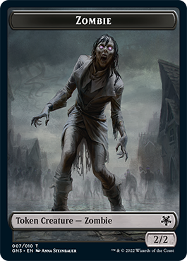 Zombie // Human Soldier Double-Sided Token [Game Night: Free-for-All Tokens] | Sanctuary Gaming