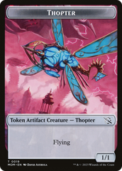 Warrior // Thopter Double-Sided Token [March of the Machine Tokens] | Sanctuary Gaming