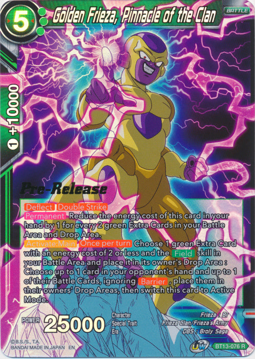 Golden Frieza, Pinnacle of the Clan (BT13-076) [Supreme Rivalry Prerelease Promos] | Sanctuary Gaming