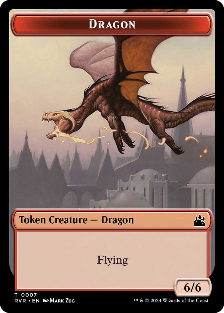 Bird // Dragon Double-Sided Token [Ravnica Remastered Tokens] | Sanctuary Gaming
