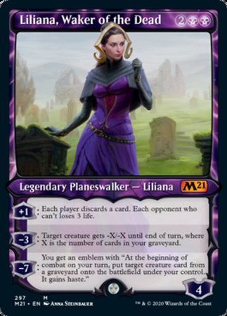 Liliana, Waker of the Dead (Showcase) [Core Set 2021] | Sanctuary Gaming
