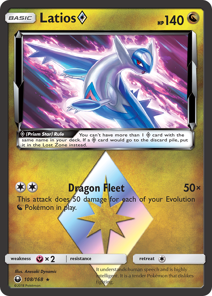 Latios (108/168) (Prism Star) [Sun & Moon: Celestial Storm] | Sanctuary Gaming