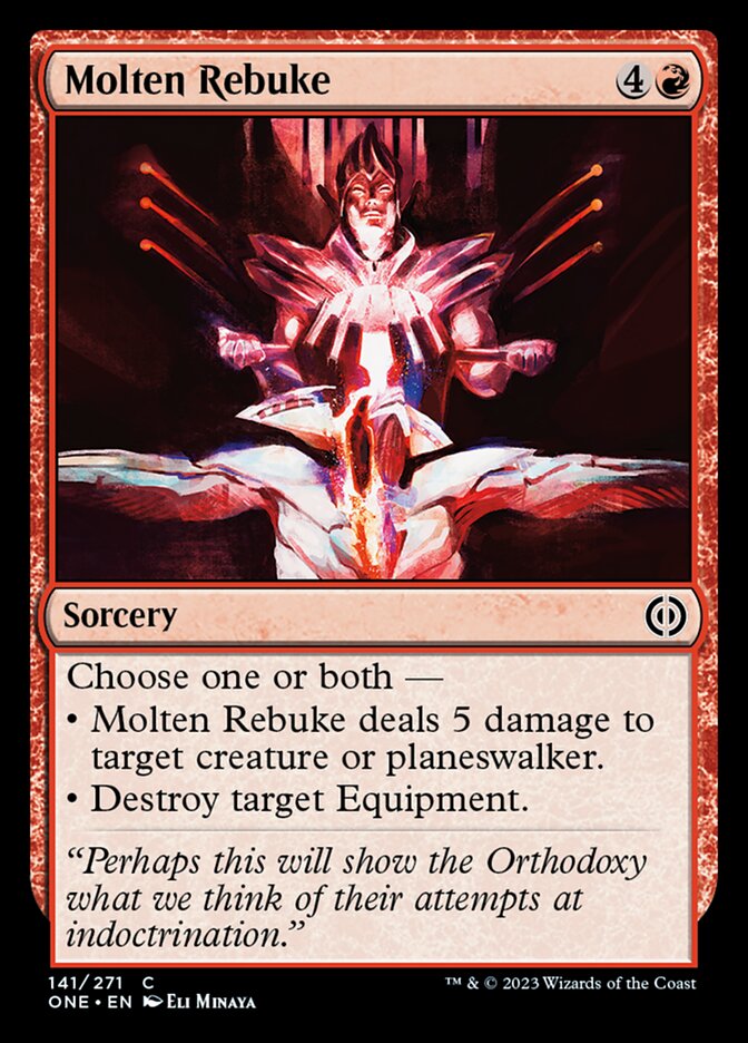Molten Rebuke [Phyrexia: All Will Be One] | Sanctuary Gaming
