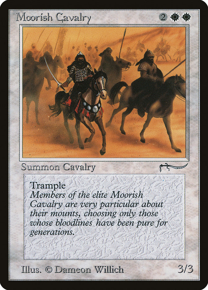 Moorish Cavalry (Dark Mana Cost) [Arabian Nights] | Sanctuary Gaming