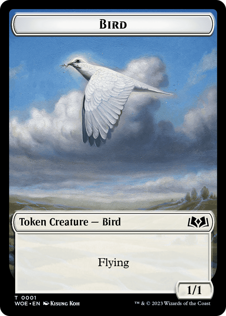 Bird // Food (0013) Double-Sided Token [Wilds of Eldraine Tokens] | Sanctuary Gaming