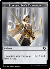 Elspeth, Sun's Champion Emblem // Copy (55) Double-Sided Token [Commander Masters Tokens] | Sanctuary Gaming