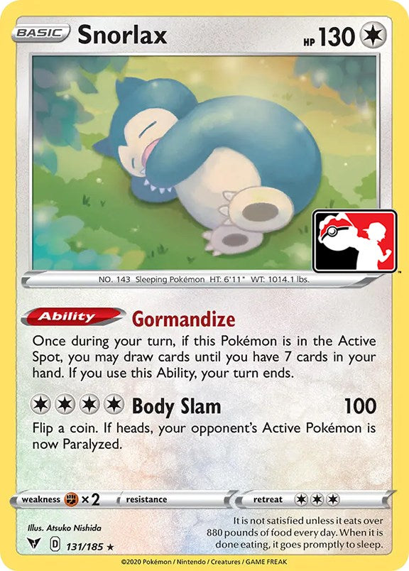 Snorlax (131/185) [Prize Pack Series One] | Sanctuary Gaming