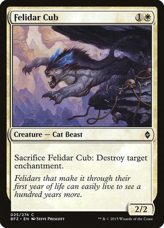 Felidar Cub [Battle for Zendikar] | Sanctuary Gaming