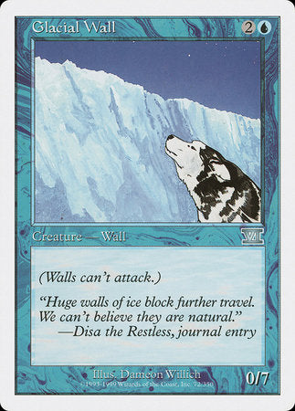 Glacial Wall [Classic Sixth Edition] | Sanctuary Gaming