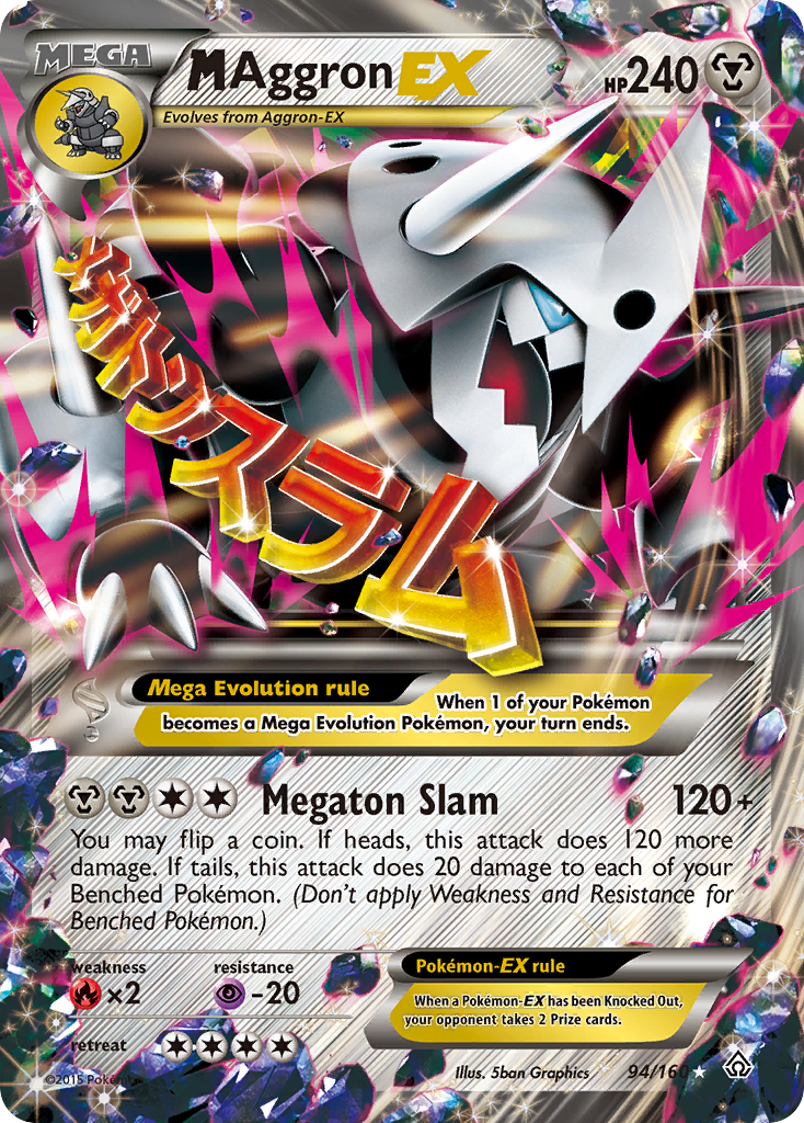 M Aggron EX (94/160) [XY: Primal Clash] | Sanctuary Gaming