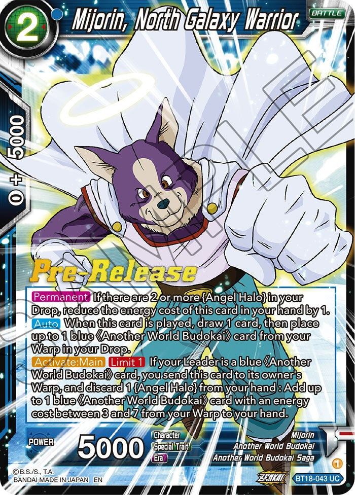 Mijorin, North Galaxy Warrior (BT18-043) [Dawn of the Z-Legends Prerelease Promos] | Sanctuary Gaming