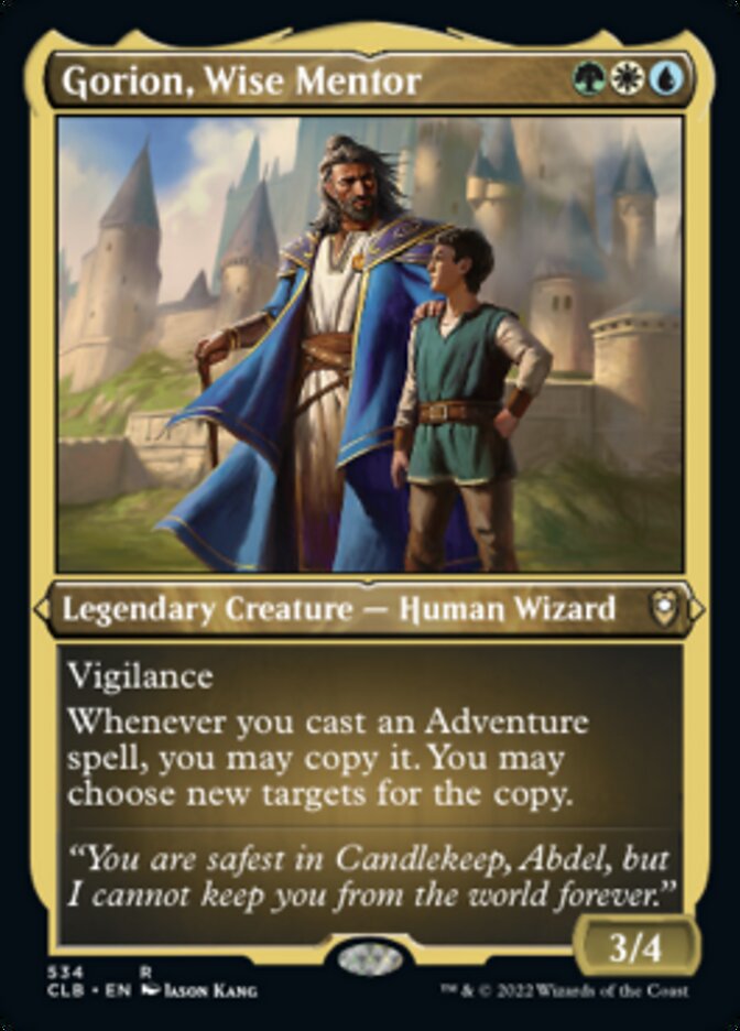 Gorion, Wise Mentor (Foil Etched) [Commander Legends: Battle for Baldur's Gate] | Sanctuary Gaming