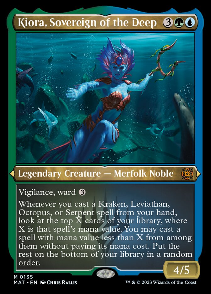 Kiora, Sovereign of the Deep (Foil Etched) [March of the Machine: The Aftermath] | Sanctuary Gaming