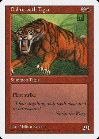 Sabretooth Tiger [Fifth Edition] | Sanctuary Gaming
