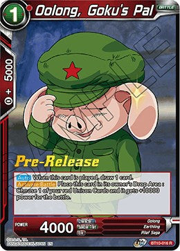 Oolong, Goku's Pal (BT10-016) [Rise of the Unison Warrior Prerelease Promos] | Sanctuary Gaming