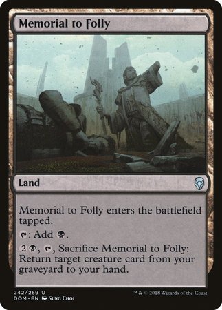 Memorial to Folly [Dominaria] | Sanctuary Gaming
