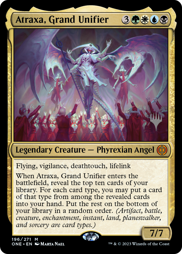Atraxa, Grand Unifier (Promo Pack) [Phyrexia: All Will Be One Promos] | Sanctuary Gaming