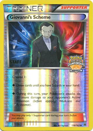 Giovanni's Scheme (138/162) (Championship Promo Staff) [XY: BREAKthrough] | Sanctuary Gaming