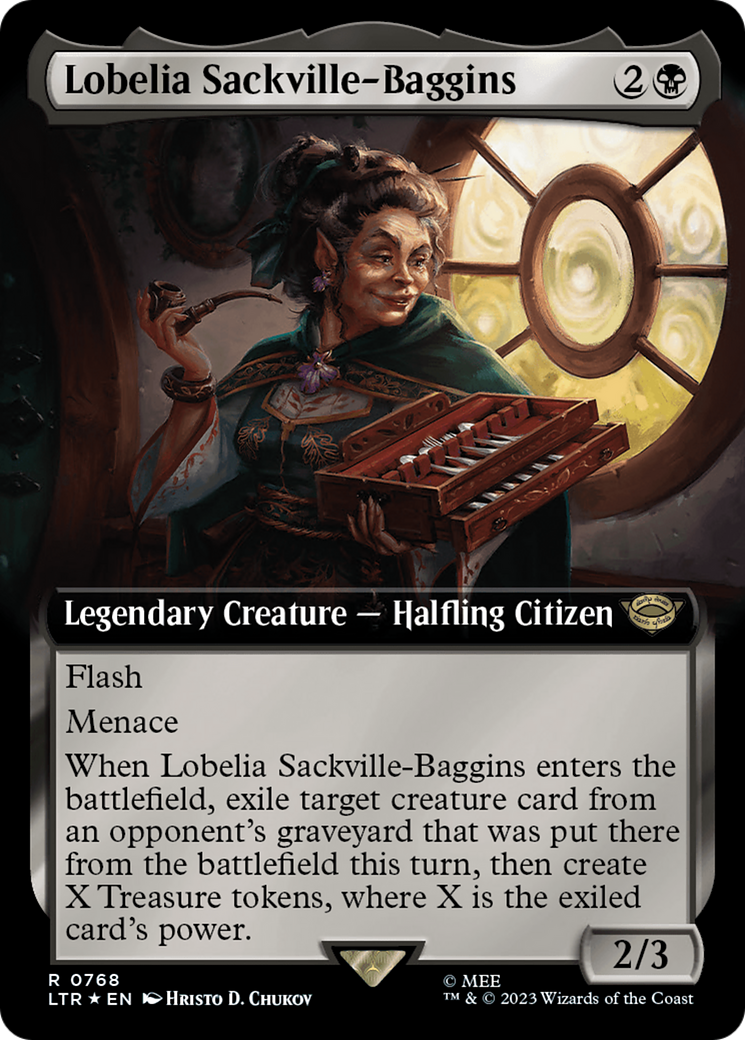 Lobelia Sackville-Baggins (Extended Art) (Surge Foil) [The Lord of the Rings: Tales of Middle-Earth] | Sanctuary Gaming