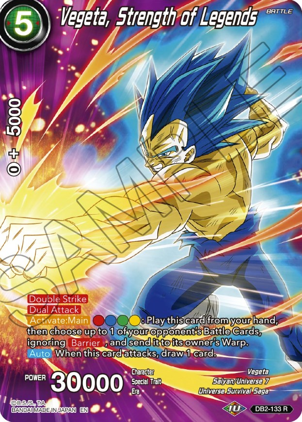 Vegeta, Strength of Legends (DB2-133) [Theme Selection: History of Vegeta] | Sanctuary Gaming