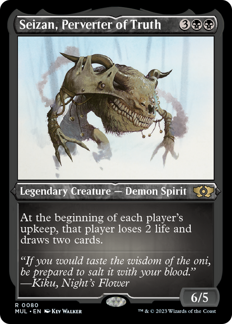 Seizan, Perverter of Truth (Foil Etched) [Multiverse Legends] | Sanctuary Gaming