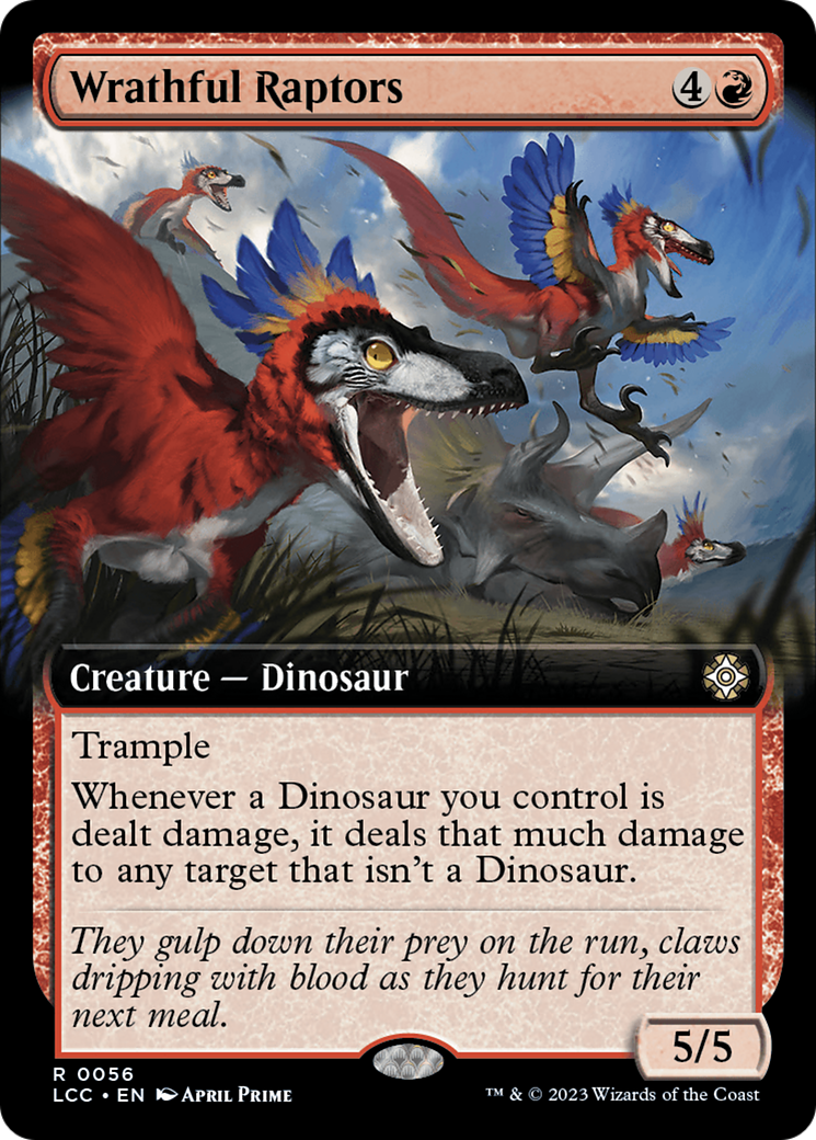 Wrathful Raptors (Extended Art) [The Lost Caverns of Ixalan Commander] | Sanctuary Gaming