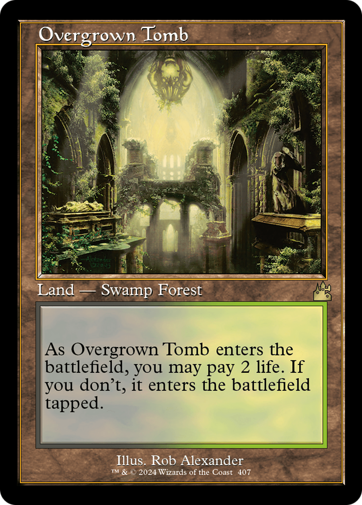 Overgrown Tomb (Retro) [Ravnica Remastered] | Sanctuary Gaming