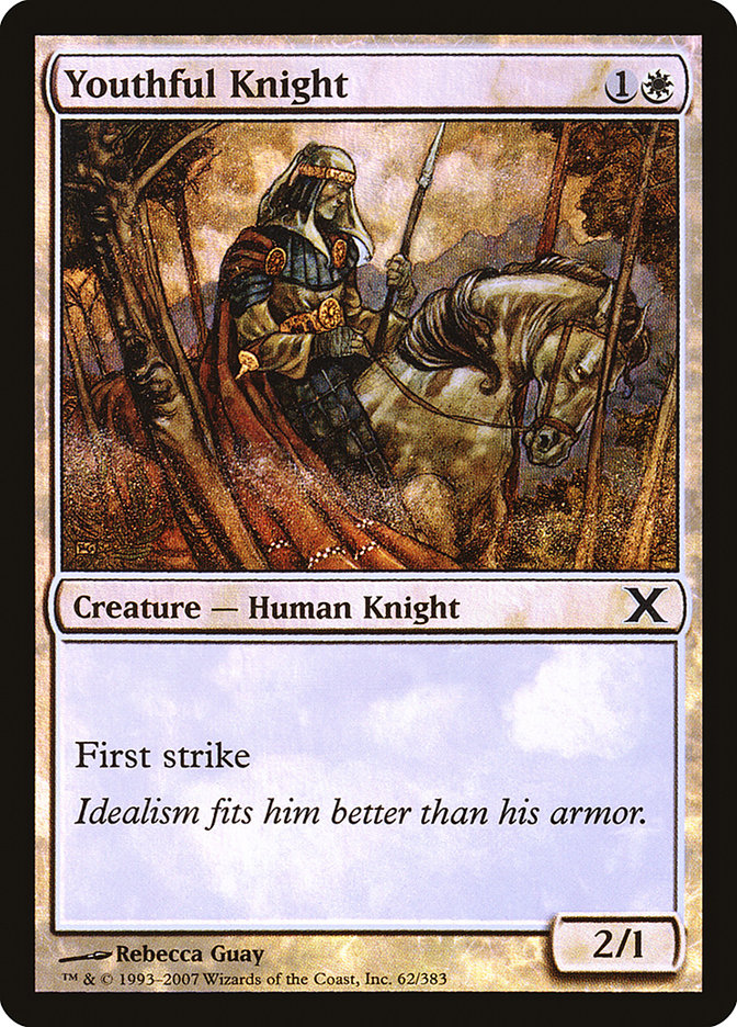 Youthful Knight (Premium Foil) [Tenth Edition] | Sanctuary Gaming