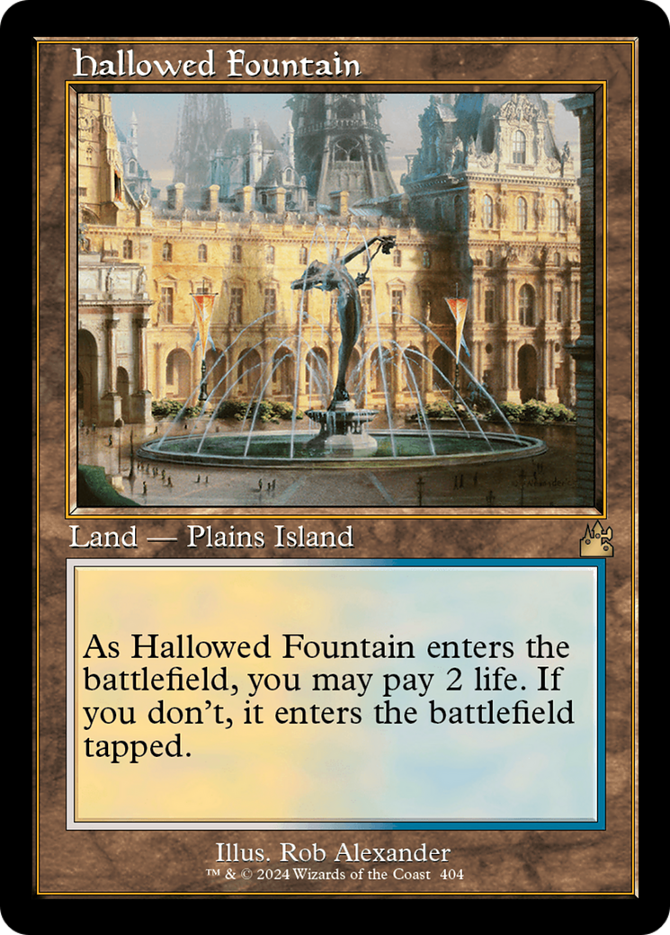 Hallowed Fountain (Retro) [Ravnica Remastered] | Sanctuary Gaming