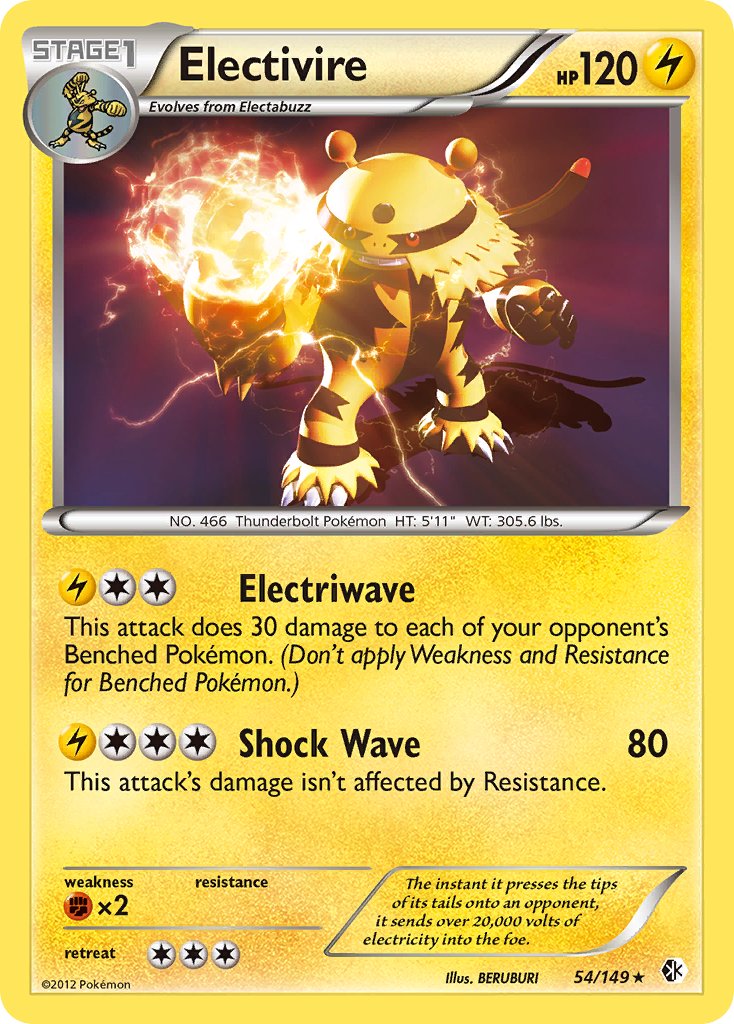 Electivire (54/149) (Cosmos Holo) (Blister Exclusive) [Black & White: Boundaries Crossed] | Sanctuary Gaming