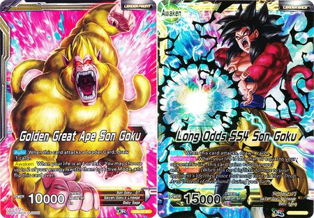 Golden Great Ape Son Goku // Long Odds SS4 Son Goku (Starter Deck - The Crimson Saiyan) (SD5-01) [Colossal Warfare] | Sanctuary Gaming