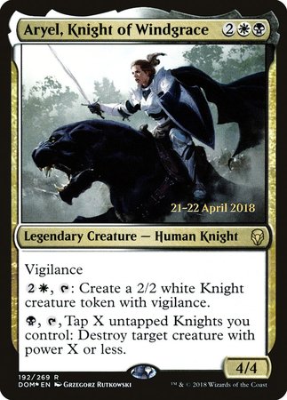 Aryel, Knight of Windgrace [Dominaria Promos] | Sanctuary Gaming