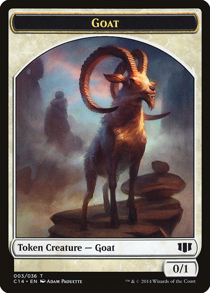 Goblin // Goat Double-sided Token [Commander 2014 Tokens] | Sanctuary Gaming