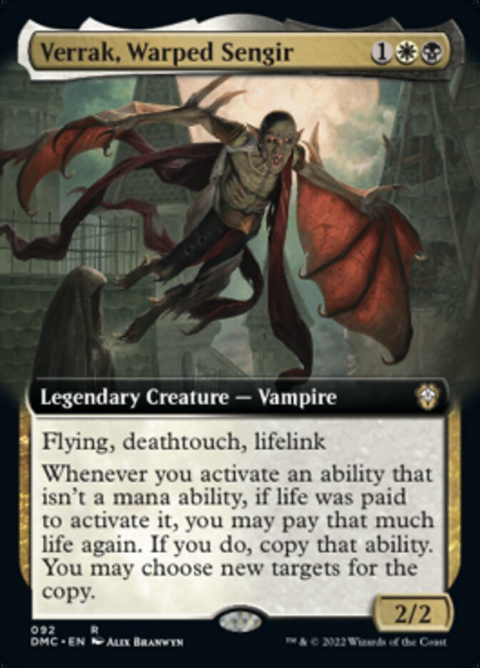 Verrak, Warped Sengir (Extended Art) [Dominaria United Commander] | Sanctuary Gaming