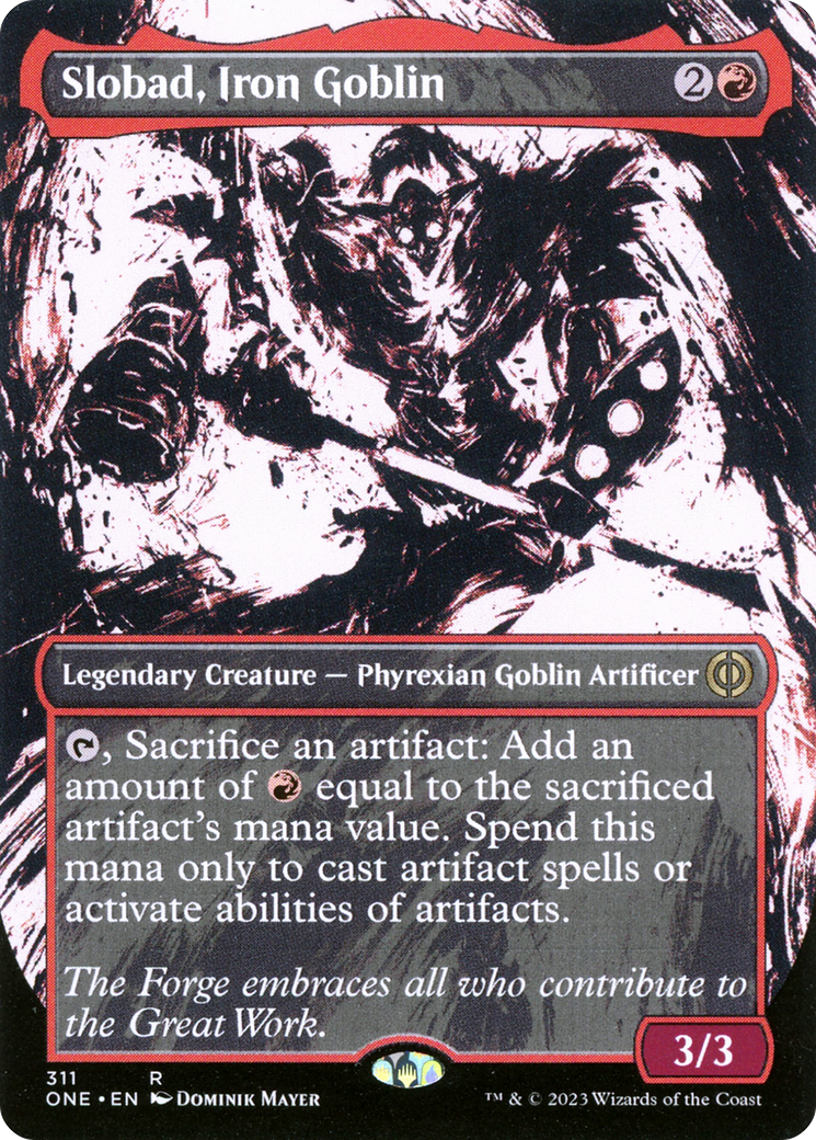 Slobad, Iron Goblin (Borderless Ichor) [Phyrexia: All Will Be One] | Sanctuary Gaming