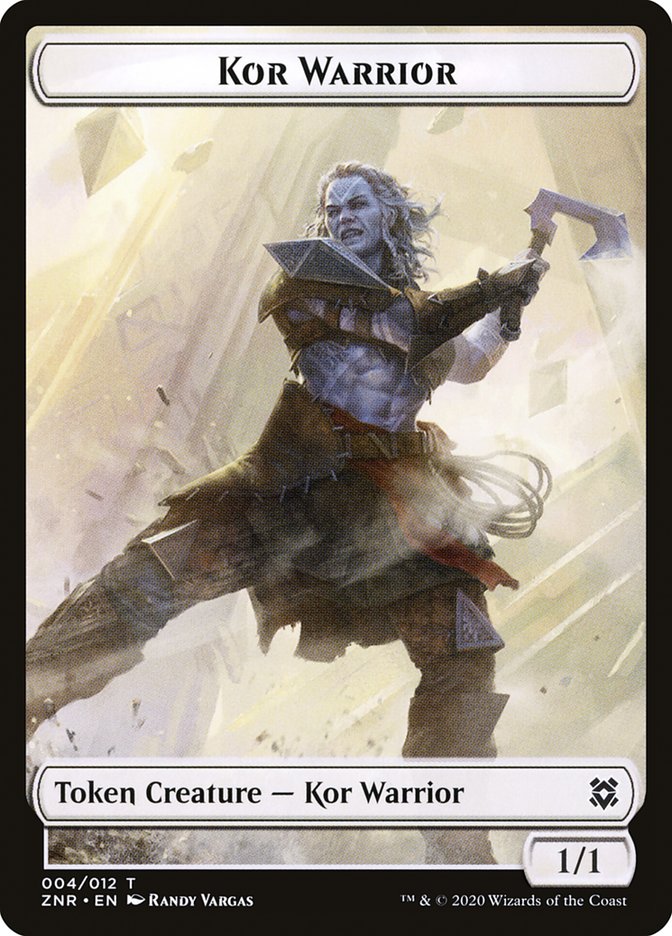 Kor Warrior Token [Zendikar Rising] | Sanctuary Gaming
