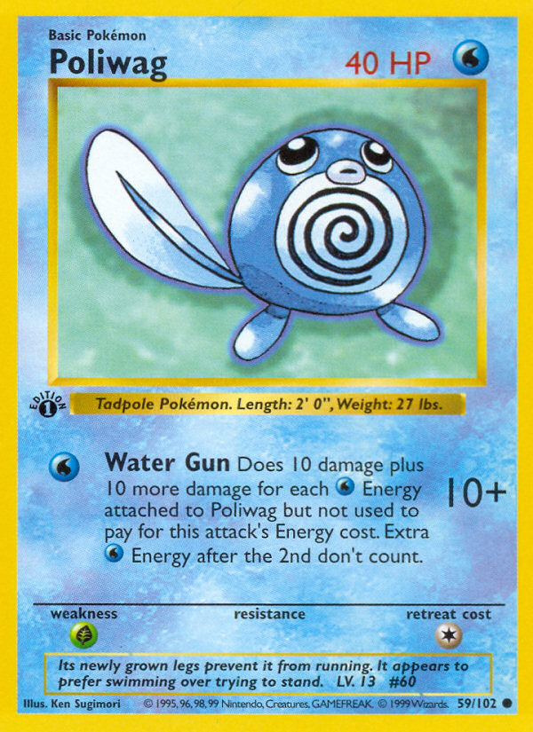 Poliwag (59/102) (Shadowless) [Base Set 1st Edition] | Sanctuary Gaming