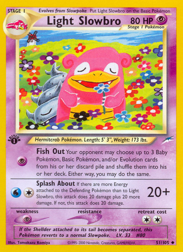 Light Slowbro (51/105) [Neo Destiny 1st Edition] | Sanctuary Gaming