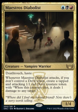 Maestros Diabolist (Promo Pack) [Streets of New Capenna Promos] | Sanctuary Gaming