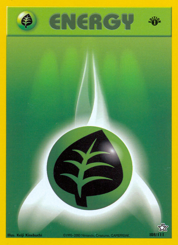 Grass Energy (108/111) [Neo Genesis 1st Edition] | Sanctuary Gaming