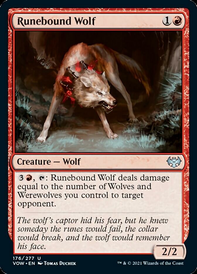 Runebound Wolf [Innistrad: Crimson Vow] | Sanctuary Gaming